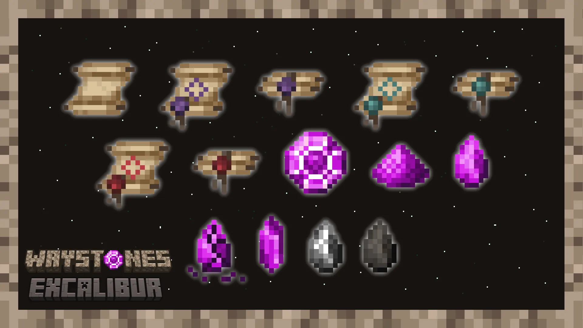 Excalibur | Waystones Support — скриншот 3 (Текстуры, Minecraft)
