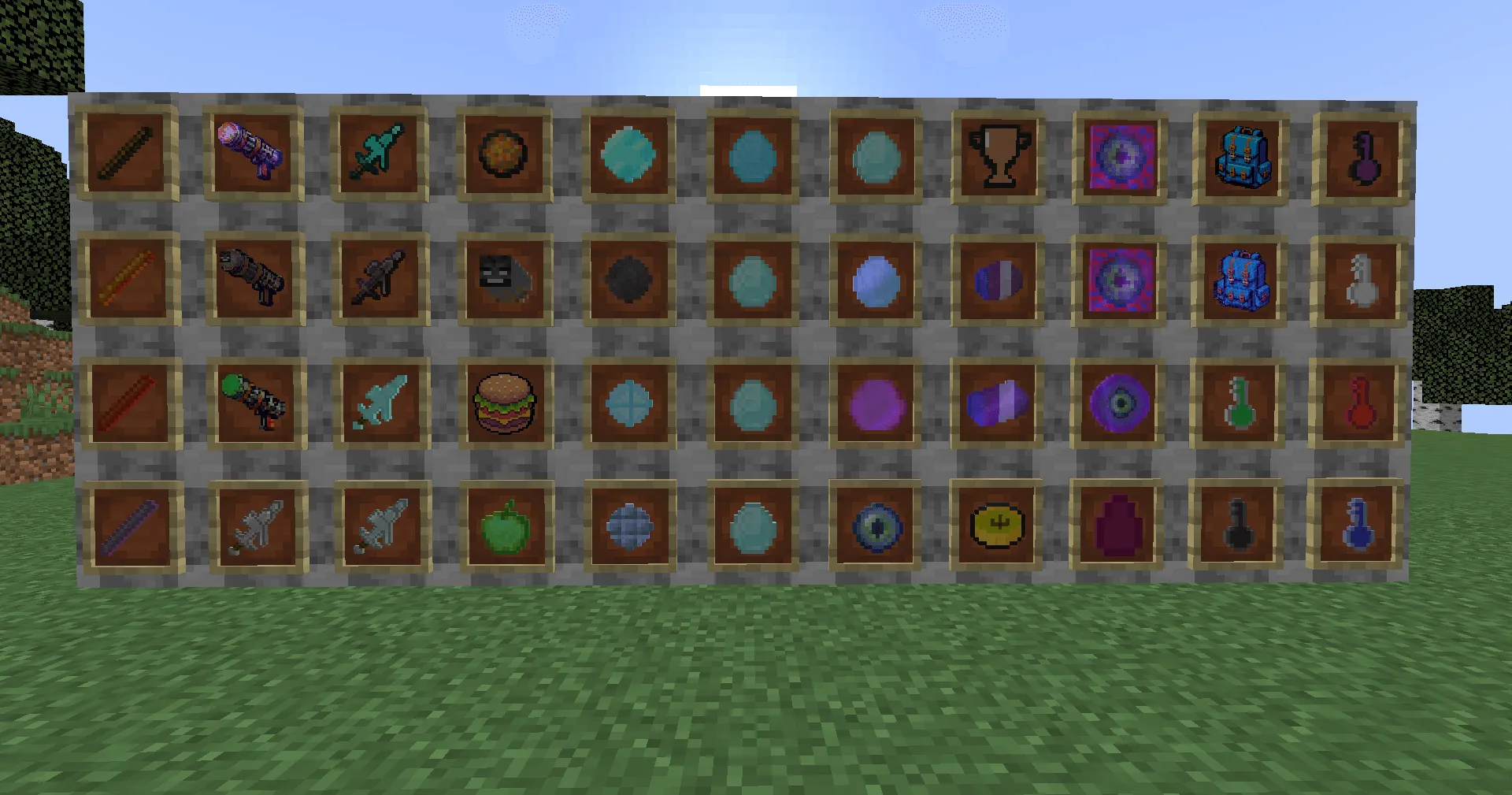 New lands and materials, Моды, Minecraft