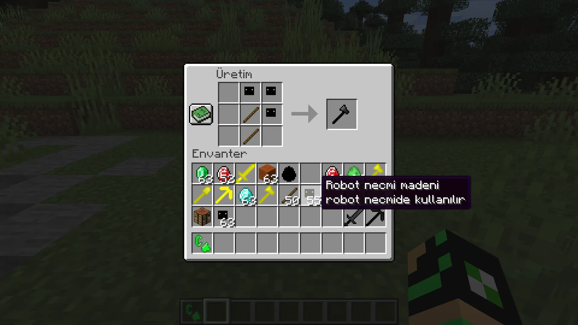 Robot Necmi, Моды, Minecraft