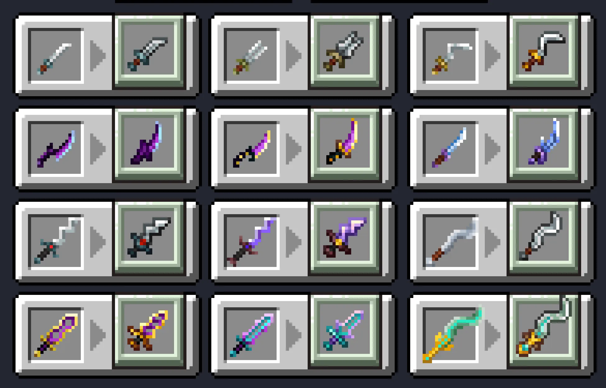 Tutta's Dungeons Weapons Texture (melee only) — скриншот 6 (Текстуры, Minecraft)