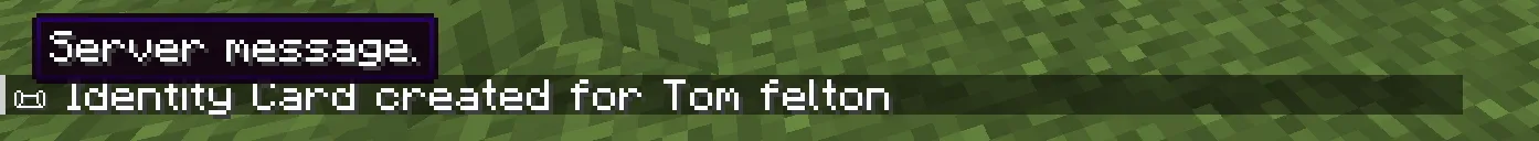 DAIdentity – Immersive Identity Card for Roleplay, Моды, Minecraft