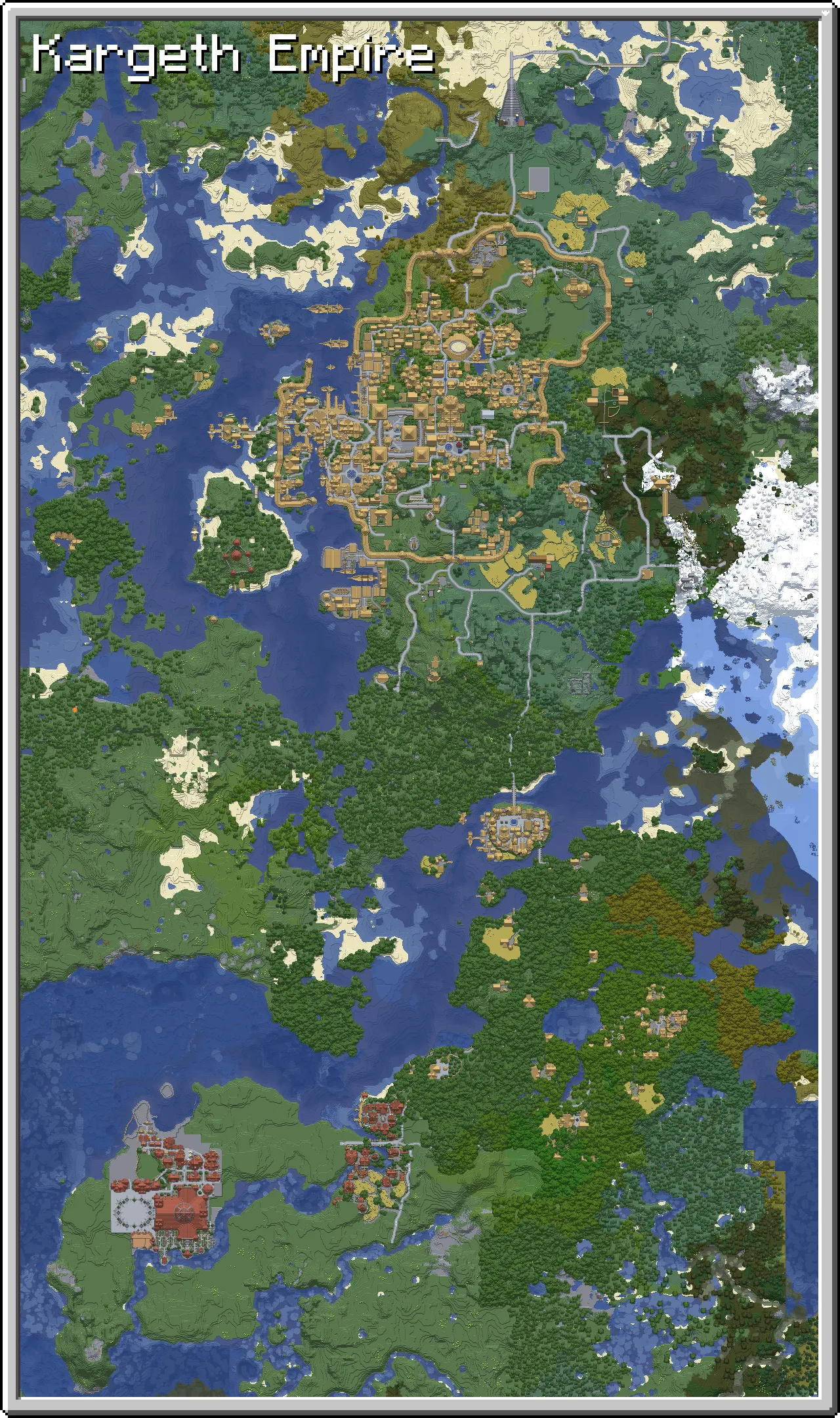 Tax' Kargeth Empire, Карты, Minecraft