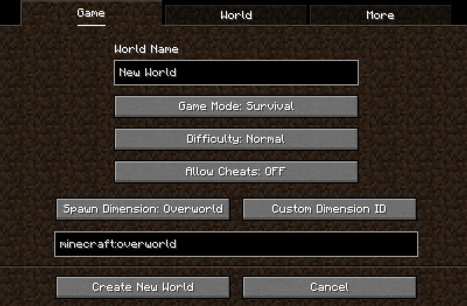 Spawn Dimension Choice, Моды, Minecraft