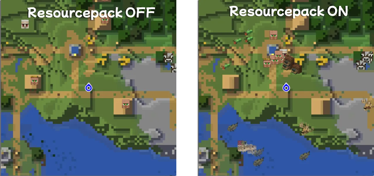 Maxi's JourneyMap Naturalist Icons — скриншот 1 (Текстуры, Minecraft)