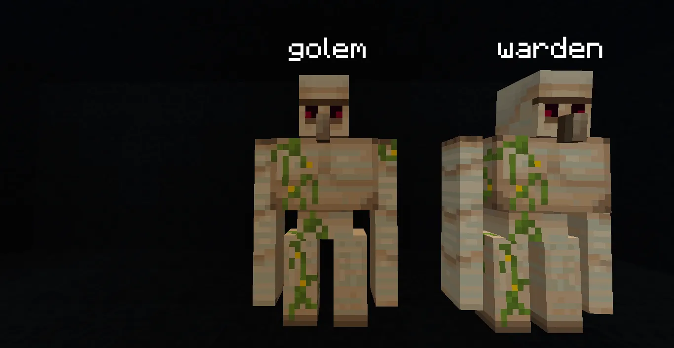 Warden it IRON golem — скриншот 2 (Текстуры, Minecraft)