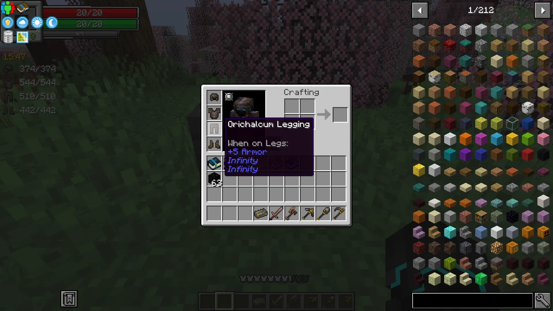 InfinityOrichalcum, Моды, Minecraft