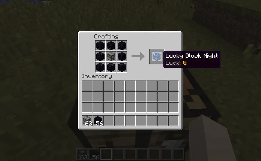 Night Lucky Block, Кастомизации, Minecraft