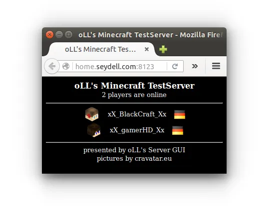 oLL's Server GUI, Плагины, Minecraft