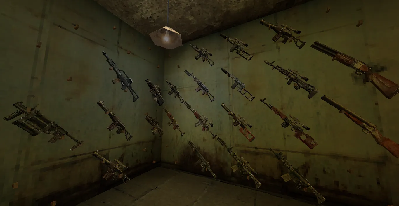 [Flans mod content pack] Stalker weapon pack — скриншот 2 (Моды, Minecraft)