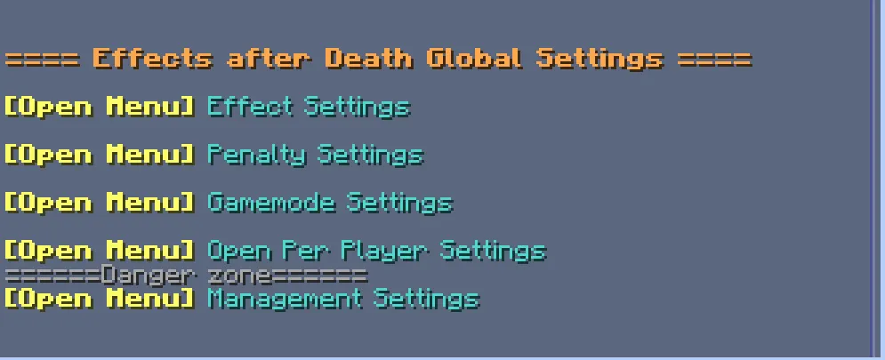 Effects After Death, Моды, Minecraft