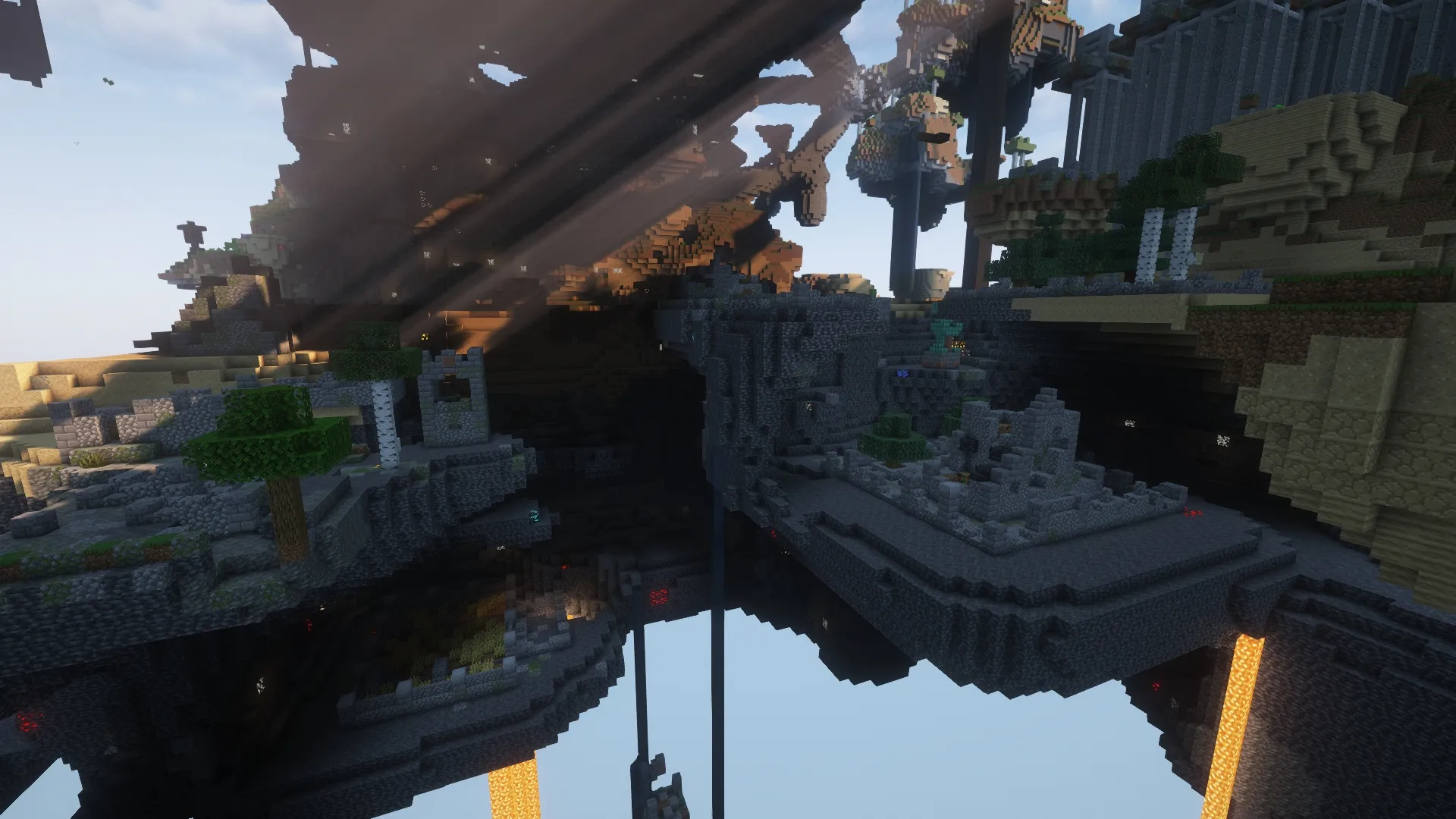 Over the Sky | Floating Islands, Mobs and Many Secrets! — скриншот 3 (Модпаки, Minecraft)