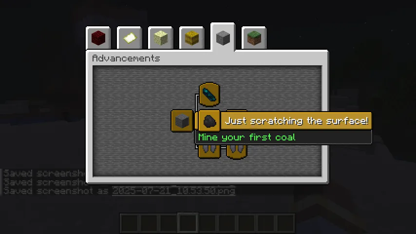 Too Many Advancements (TMA) — скриншот 4 (Моды, Minecraft)
