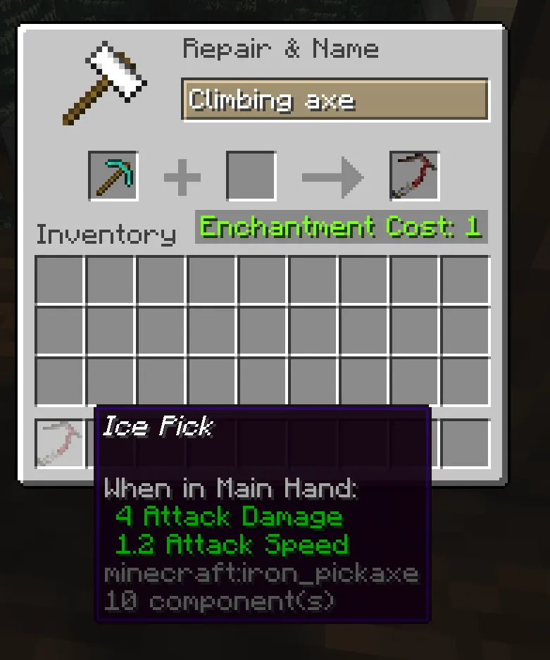 Lara Croft's Climbing Axe/ Ice Pick (Tomb raider) — скриншот 2 (Текстуры, Minecraft)