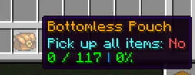 Bottomless Pouch [Enhanced!] — скриншот 6 (Моды, Minecraft)