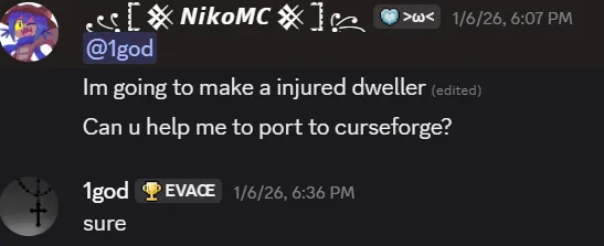Injured.jar (dweller) — скриншот 1 (Моды, Minecraft)