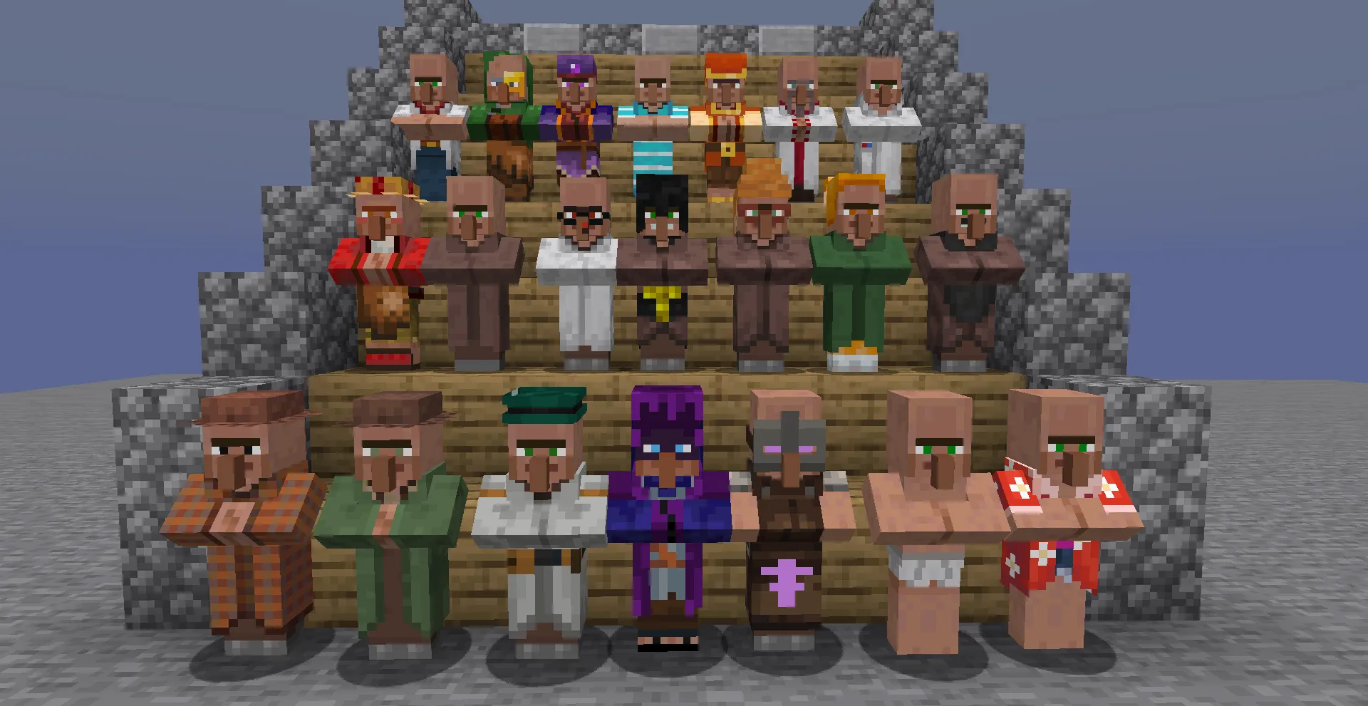 Nostalgic Villagers, Текстуры, Minecraft