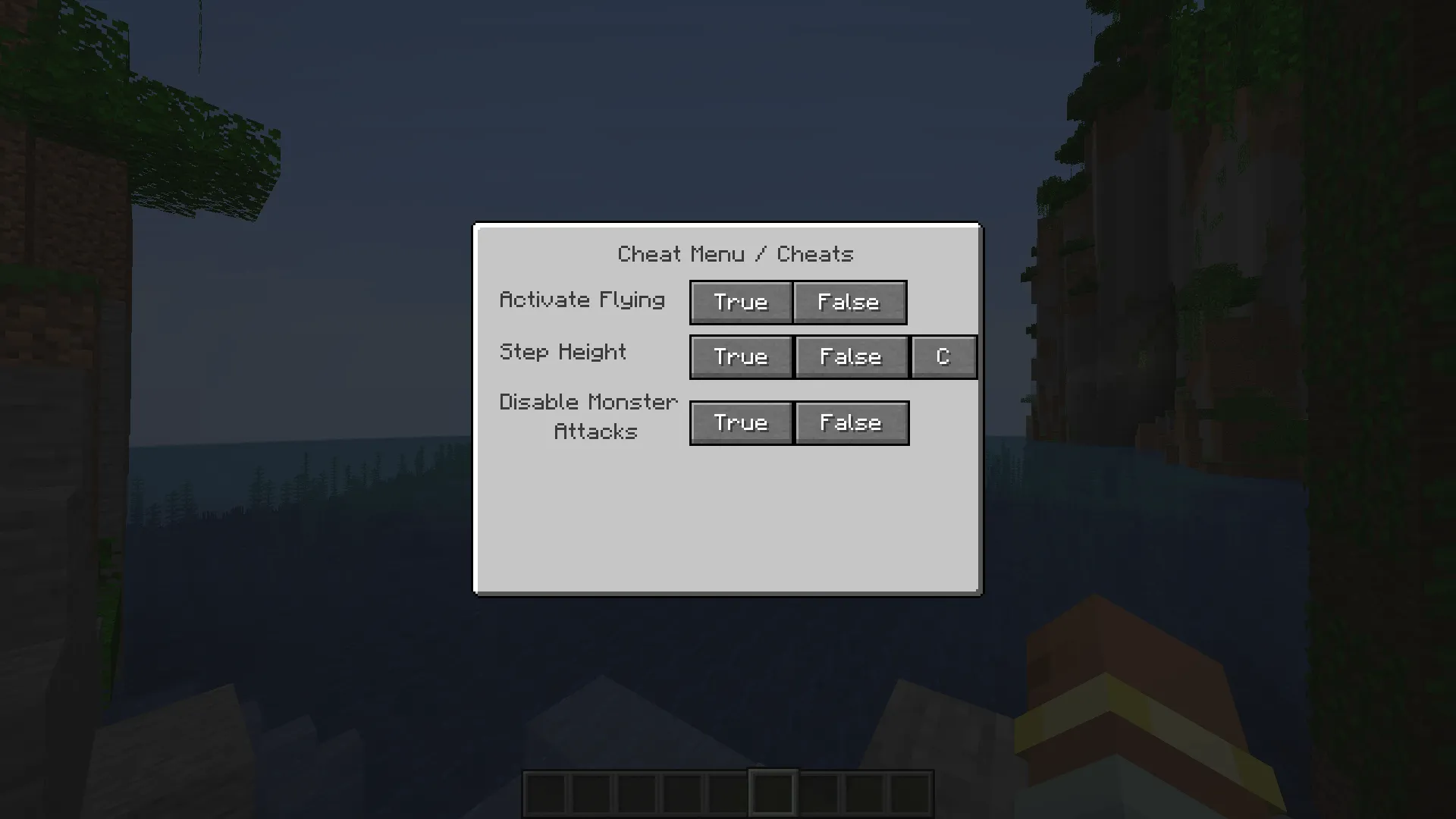 Molitoola's Cheat Menu, Моды, Minecraft