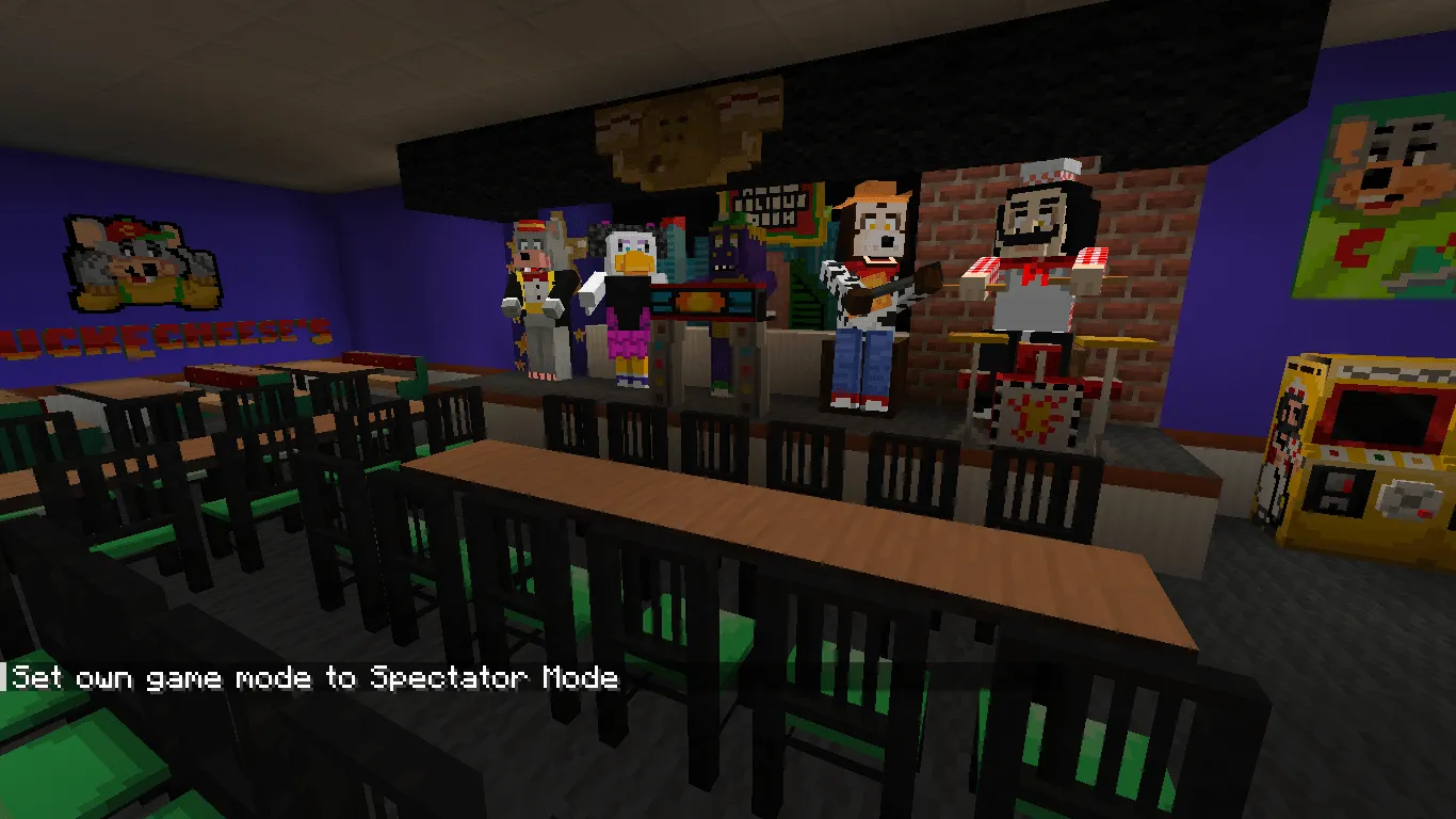 Chuck E Cheese: Back To The Bots, Management Wanted addon — скриншот 5 (Моды, Minecraft)