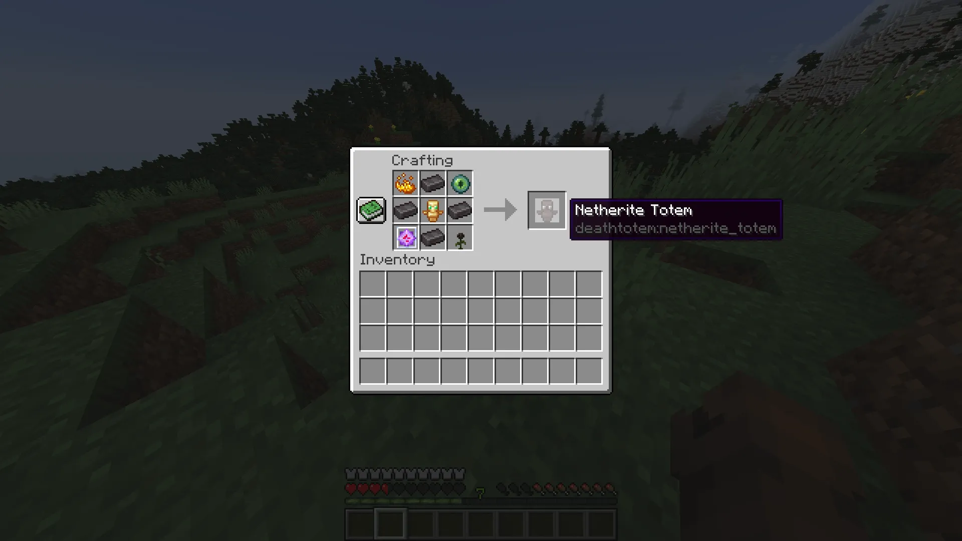 Death Totem / Netherite Totem — скриншот 1 (Моды, Minecraft)