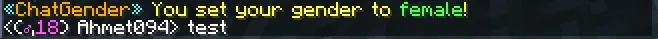 ChatGender, Плагины, Minecraft