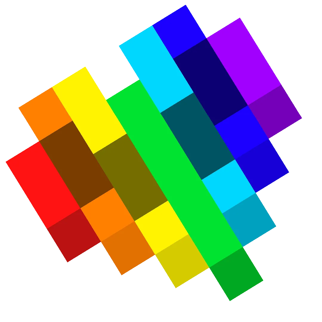 Colorful Rainbow Hearts — скриншот 1 (Текстуры, Minecraft)