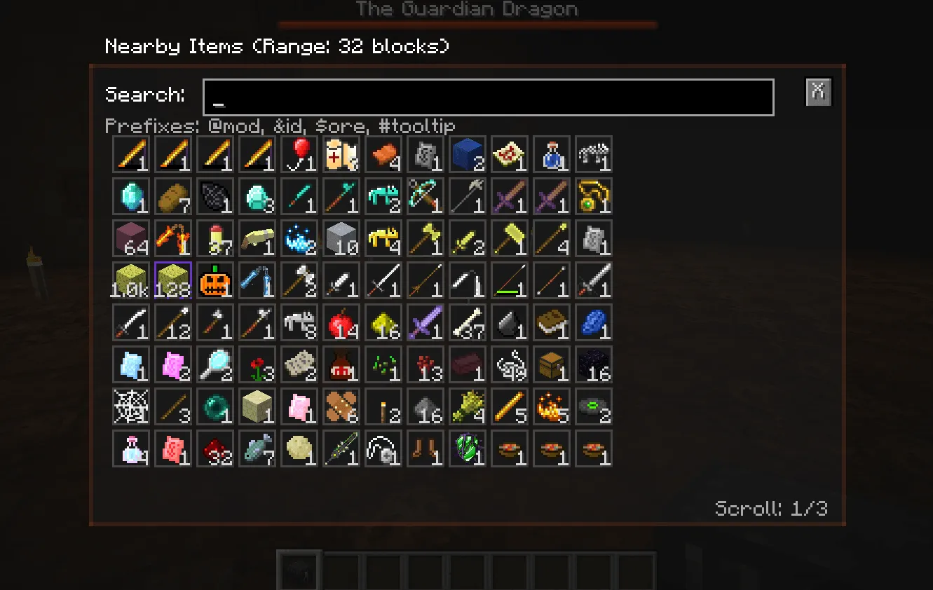 Find Nerby Items — скриншот 4 (Моды, Minecraft)