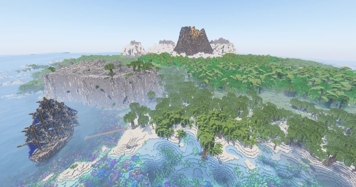 TaterLands - Treasure Island Survival 3096x3096 — скриншот 5 (Карты, Minecraft)