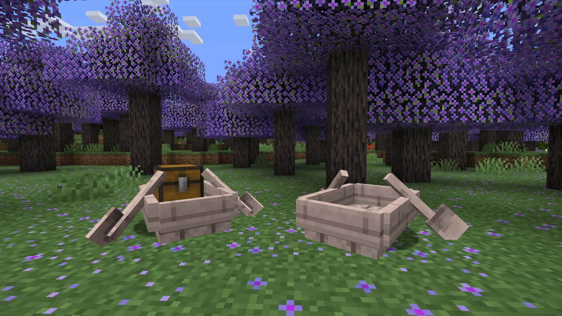 Arboles de Jacaranda, Текстуры, Minecraft