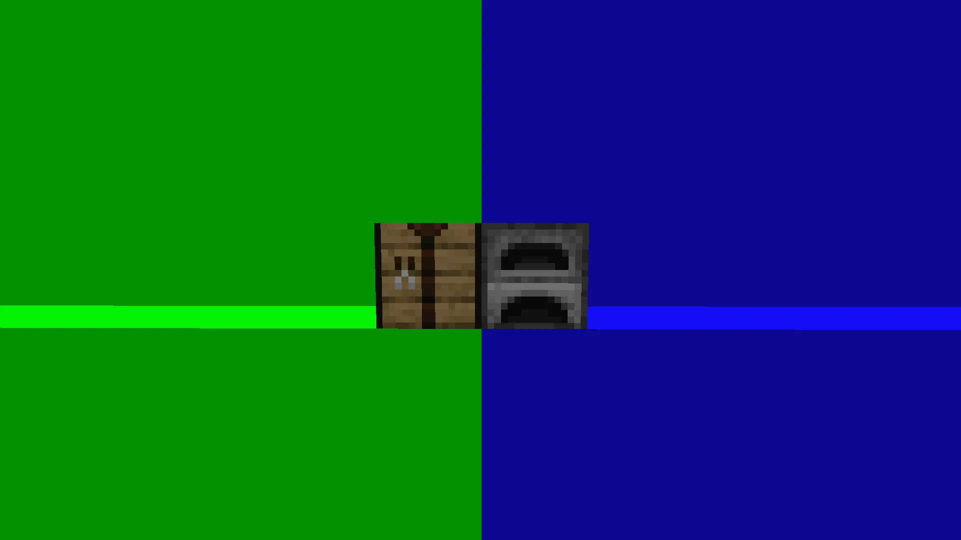 potato's perfect green (and blue) screens — скриншот 1 (Моды, Minecraft)