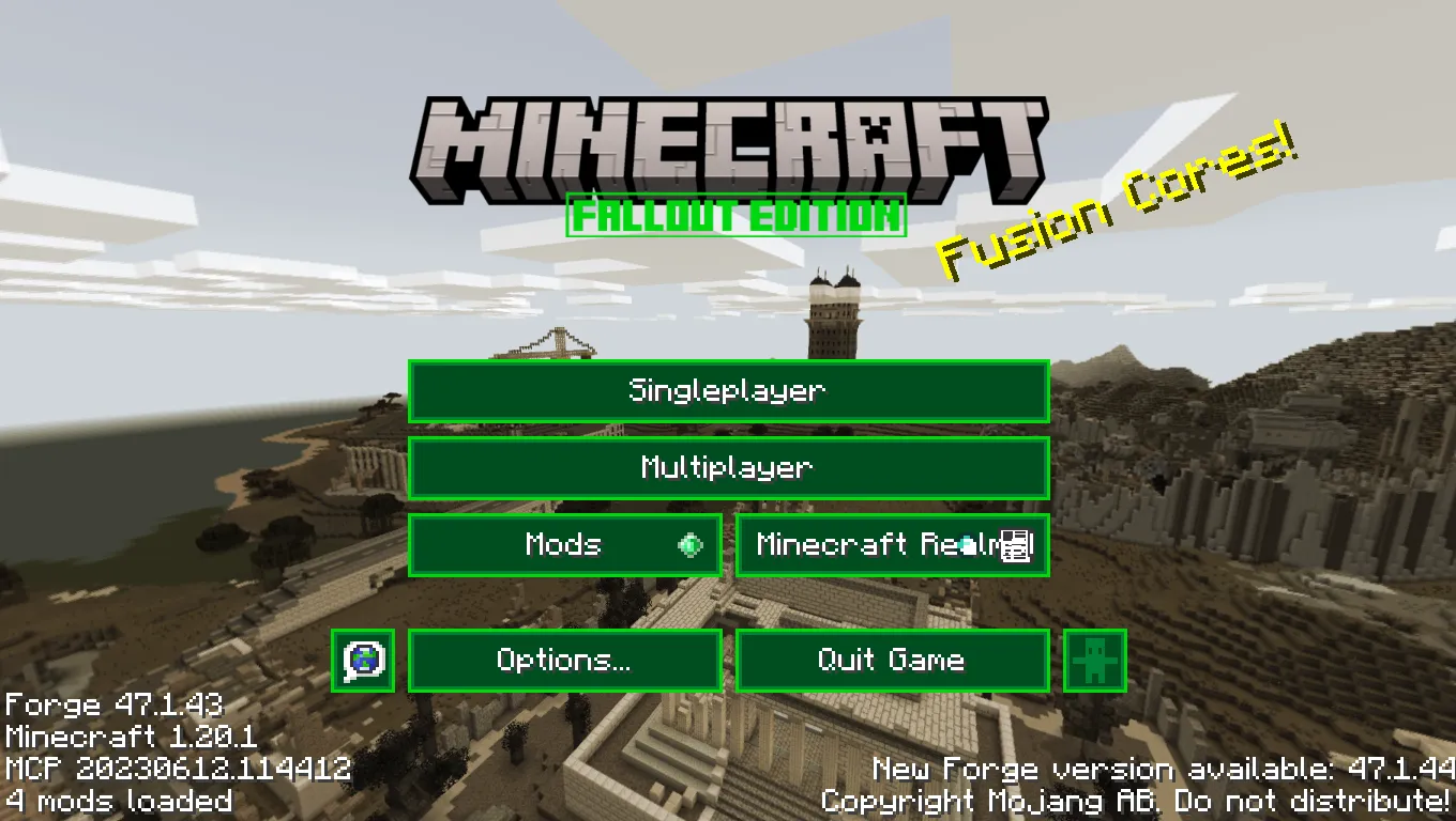 Fallout Mash-Up Textures, Текстуры, Minecraft