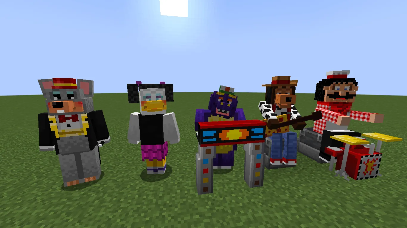 Chuck E Cheese: Back To The Bots, Management Wanted addon — скриншот 10 (Моды, Minecraft)