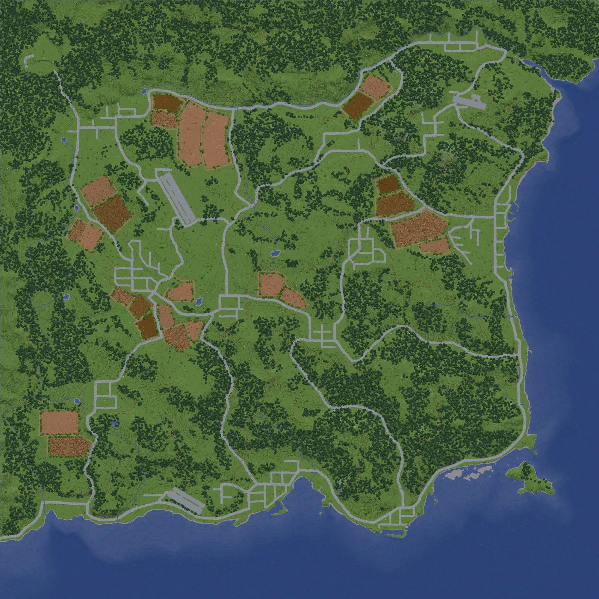 Chernarus 3K, Карты, Minecraft