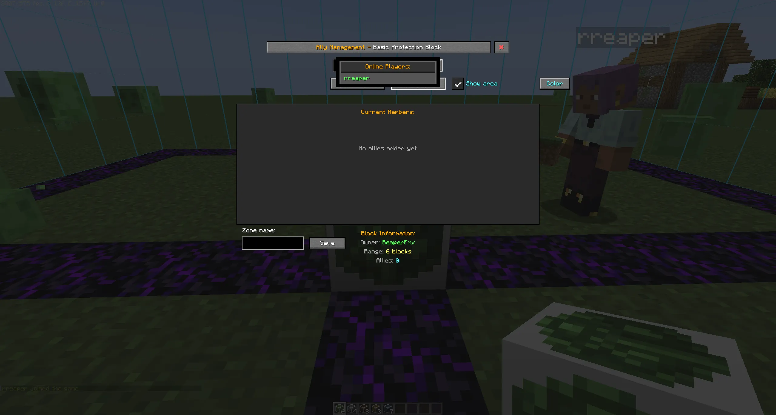ProtectionBlocks, Моды, Minecraft