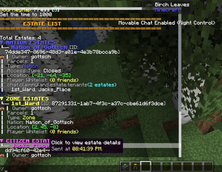 Claim My Land, Моды, Minecraft