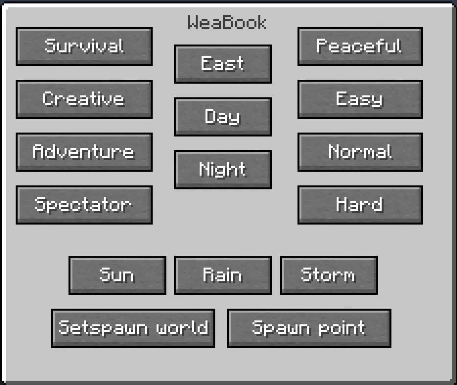 WeaGUI, Моды, Minecraft