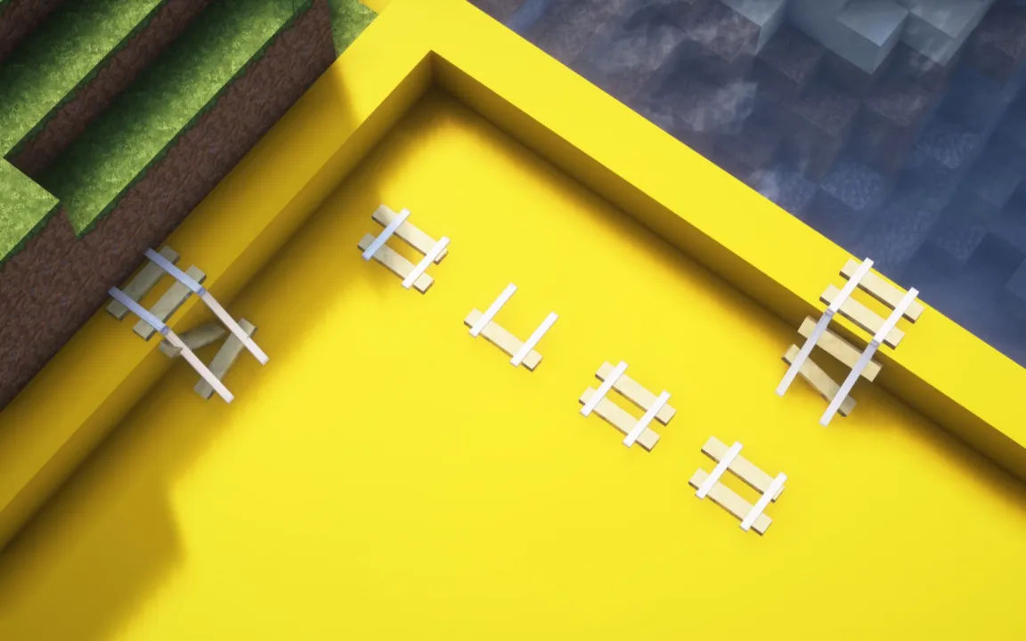 Rickety Stripped Birch Log Rail (3d models), Текстуры, Minecraft