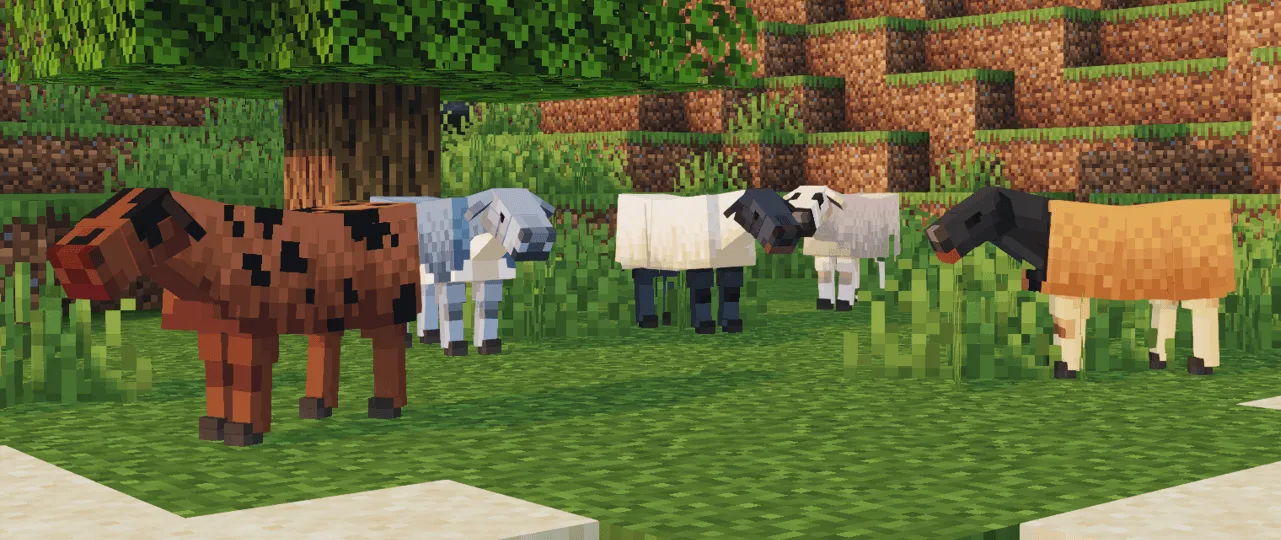 FarmLife Remastered ( Animal Overhaul! Horse, Cow, Pig, Sheep ), Текстуры, Minecraft