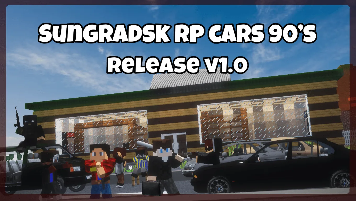 Sungradsk RP Cars 90's (Update Content-Pack for IV/MTS "Grozard RP Cars 90's" By BDFM Team V1.0), Моды, Minecraft