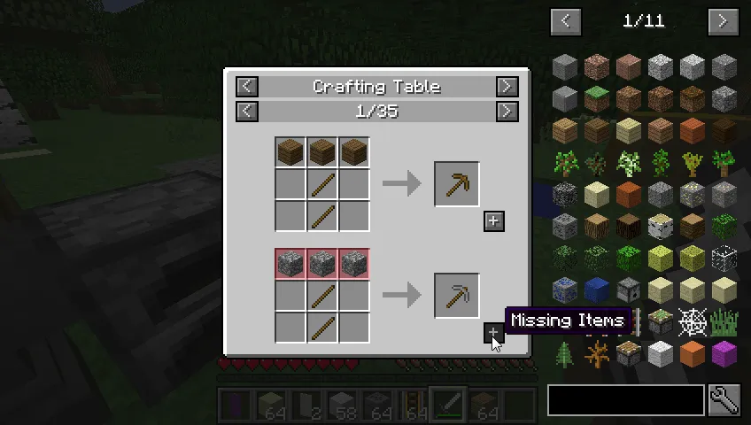 Just Enough Craft (JEC) — скриншот 2 (Моды, Minecraft)