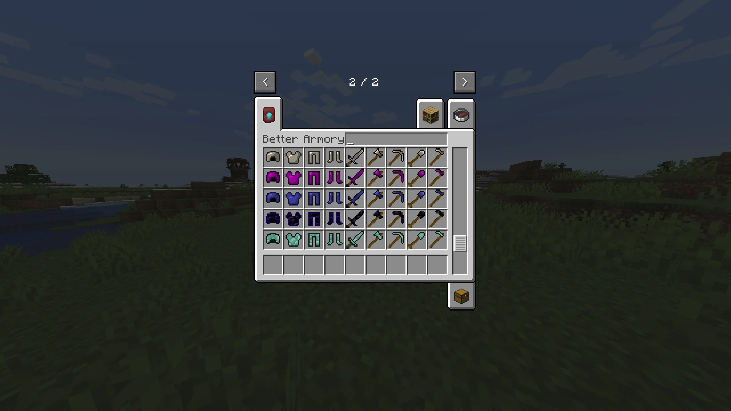 Better Armory X, Моды, Minecraft