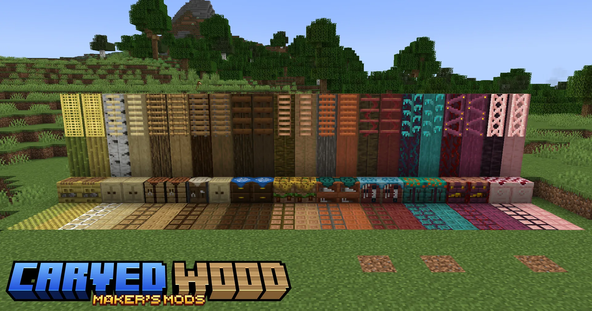 Carved Wood, Моды, Minecraft