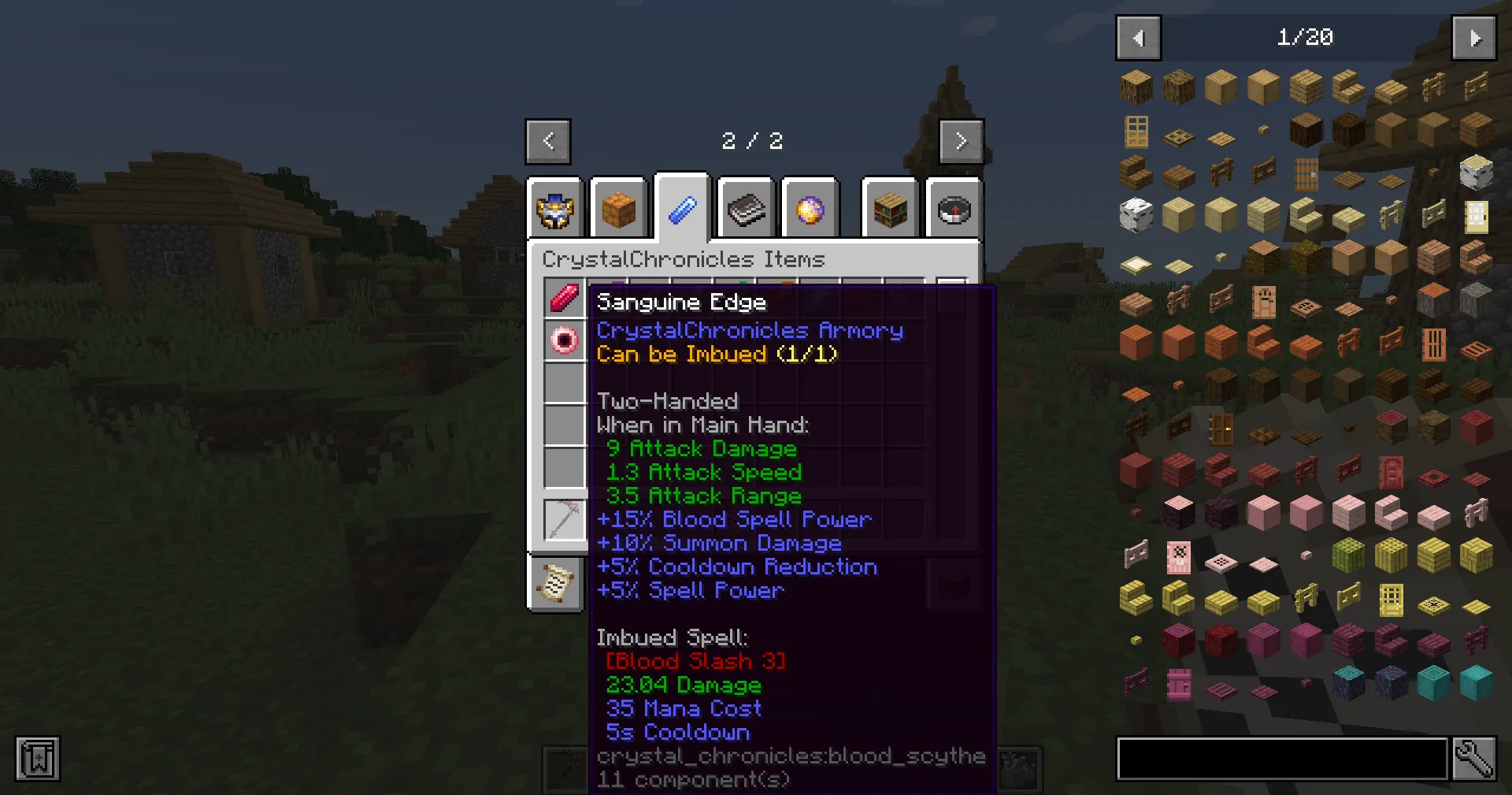 Crystal Chronicles - Iron's Spells 'n Spellbooks, Моды, Minecraft