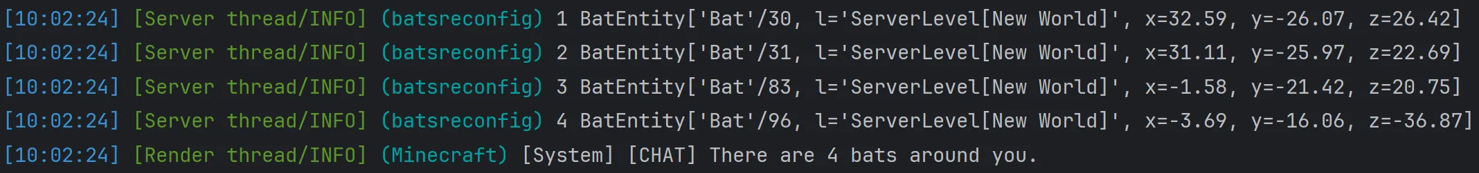 Bats Reconfig, Моды, Minecraft