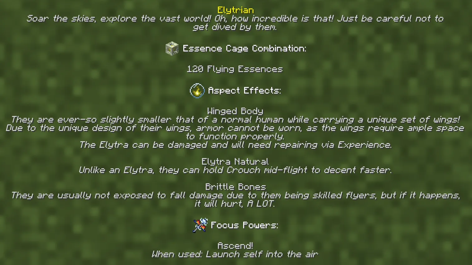 Aspects: CF, Моды, Minecraft