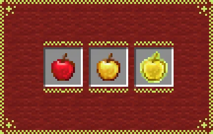Glowing Golden Apples — скриншот 1 (Текстуры, Minecraft)