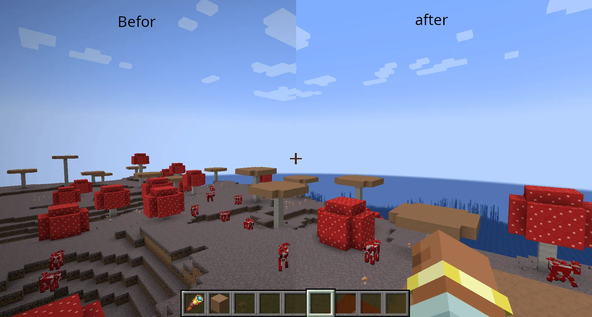 Clean View [NeoForge] — скриншот 1 (Моды, Minecraft)
