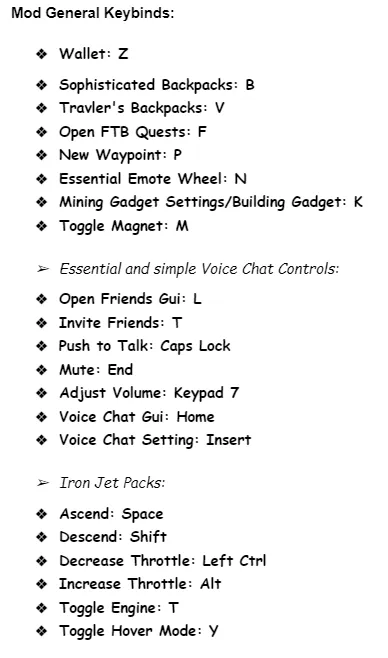 Lost in the Backrooms, Модпаки, Minecraft