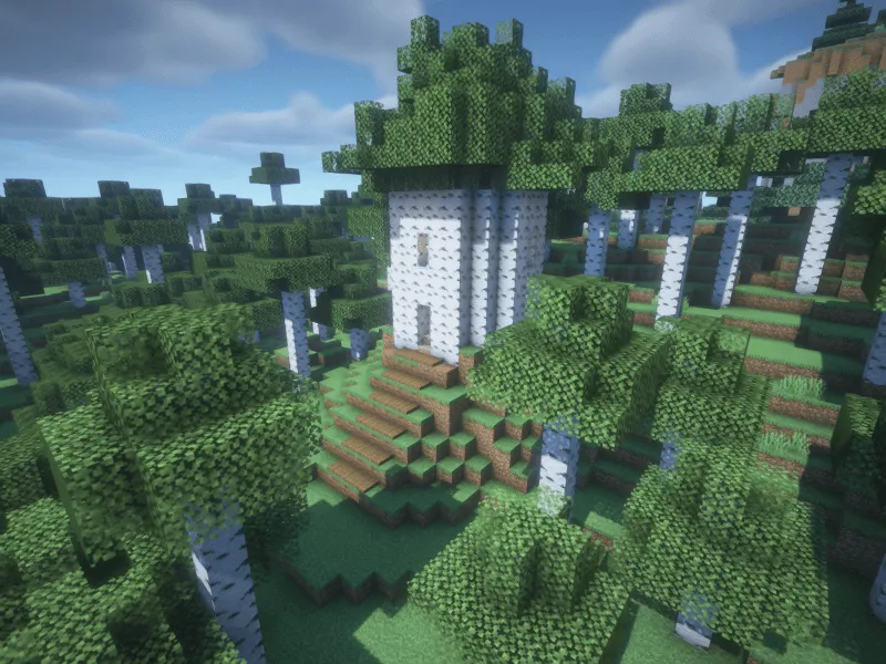 Birch Tree House — скриншот 4 (Карты, Minecraft)
