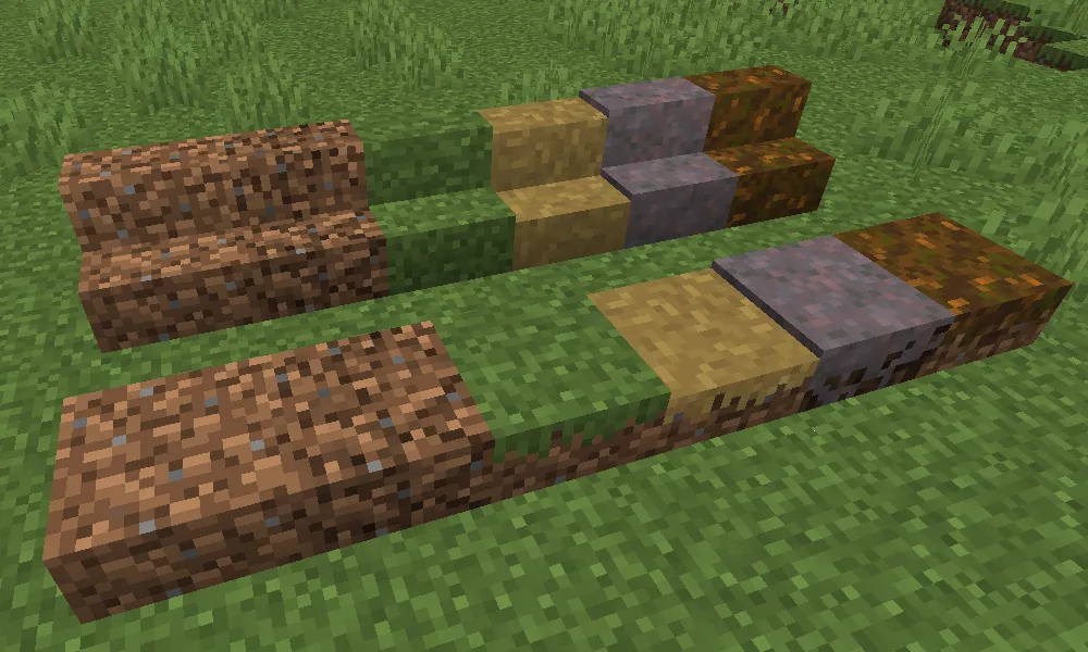Soil Stairs — скриншот 1 (Моды, Minecraft)