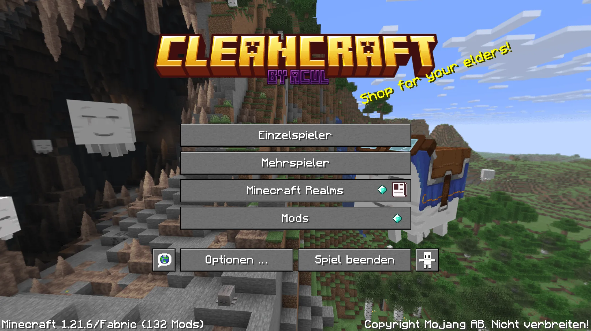 CleanCraft Title  — скриншот 1 (Текстуры, Minecraft)